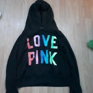 A love pink hoodie
